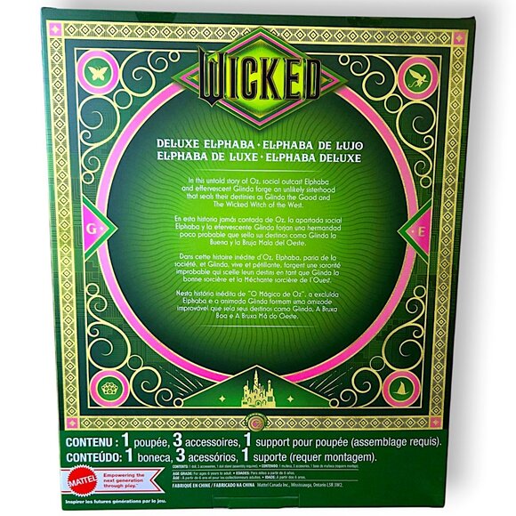 Universal Pictures' Wicked Deluxe Elphaba Fashion Doll & Accessories by Mattel - Picture 7 of 10